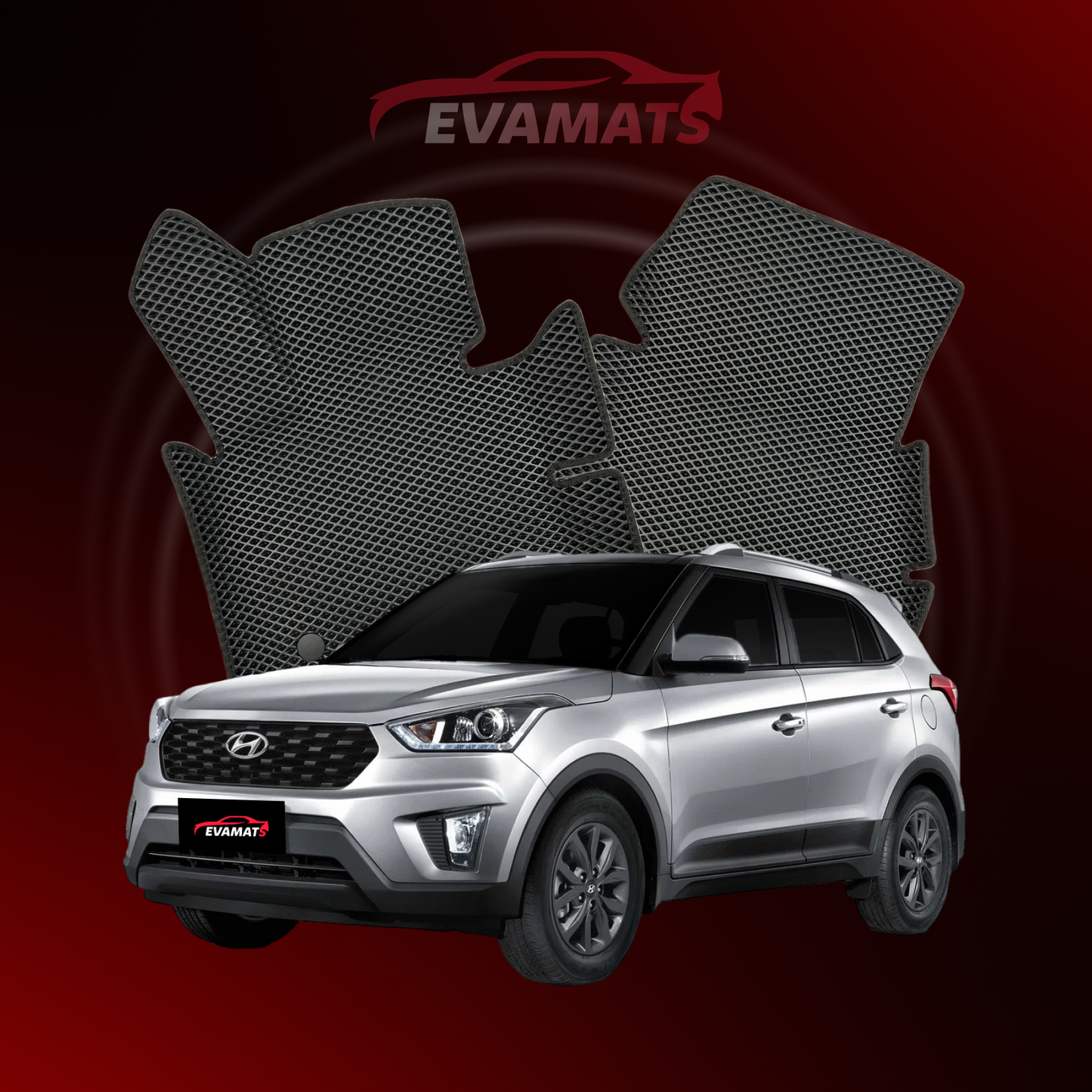 Alfombrillas de coche EVAMATS para Hyundai Creta 1ª generación años 2016-2021 SUV