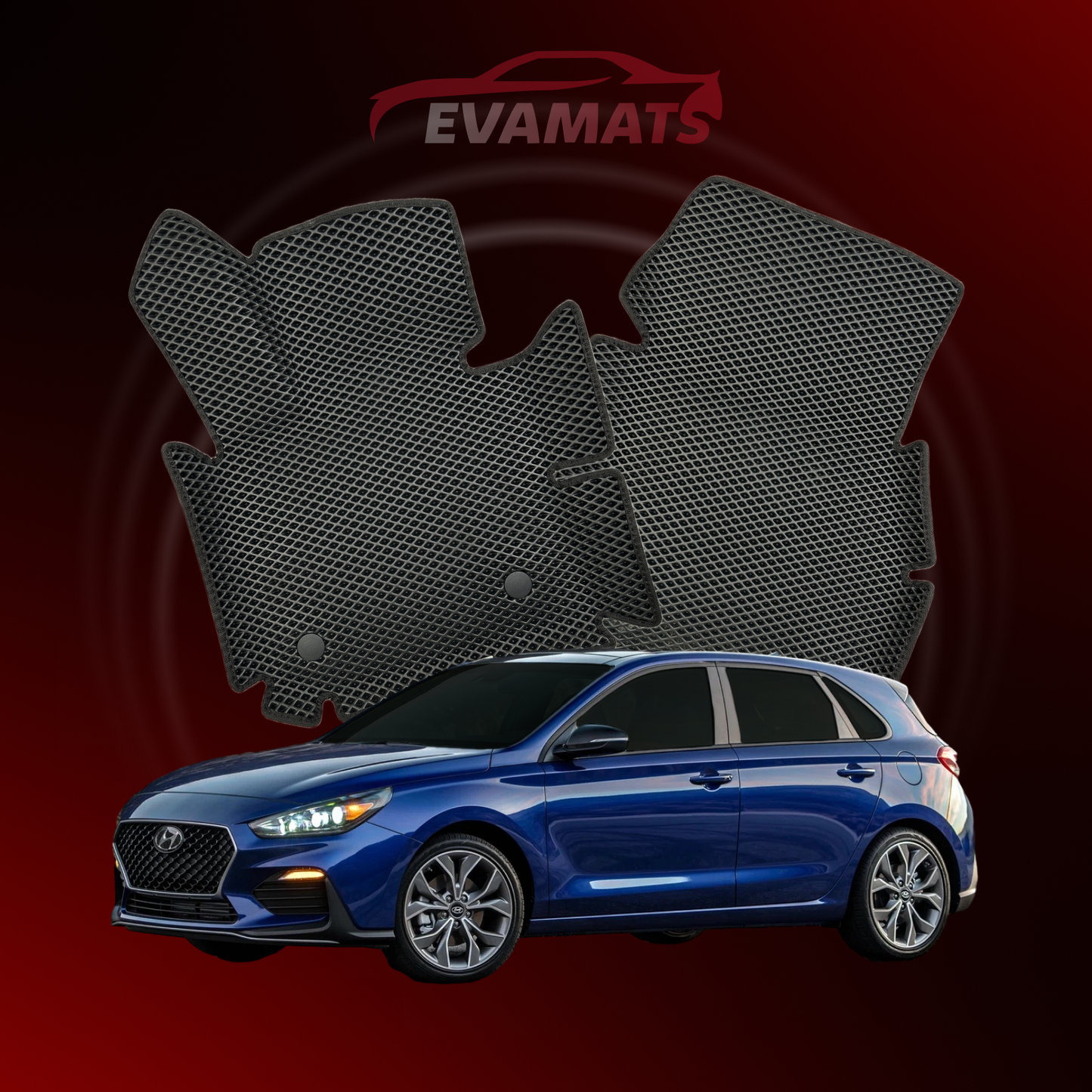 Car mats EVAMATS for Hyundai Elantra GT(AD) 6 gen 2015-2020 year HATCHBACK 5 door