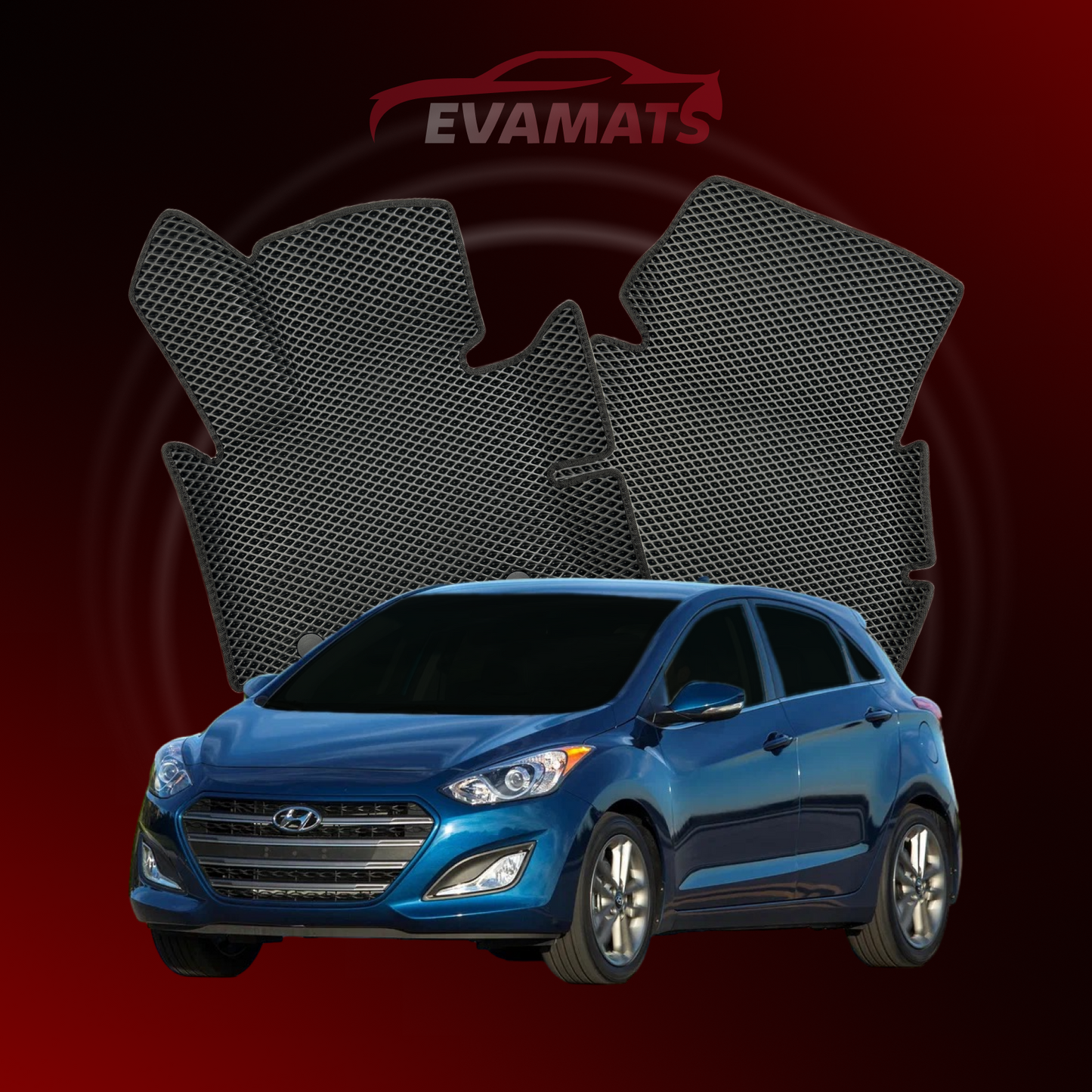 Car mats EVAMATS for Hyundai Elantra GT(MD) 5 gen 2013-2016 year HATCHBACK 5 door