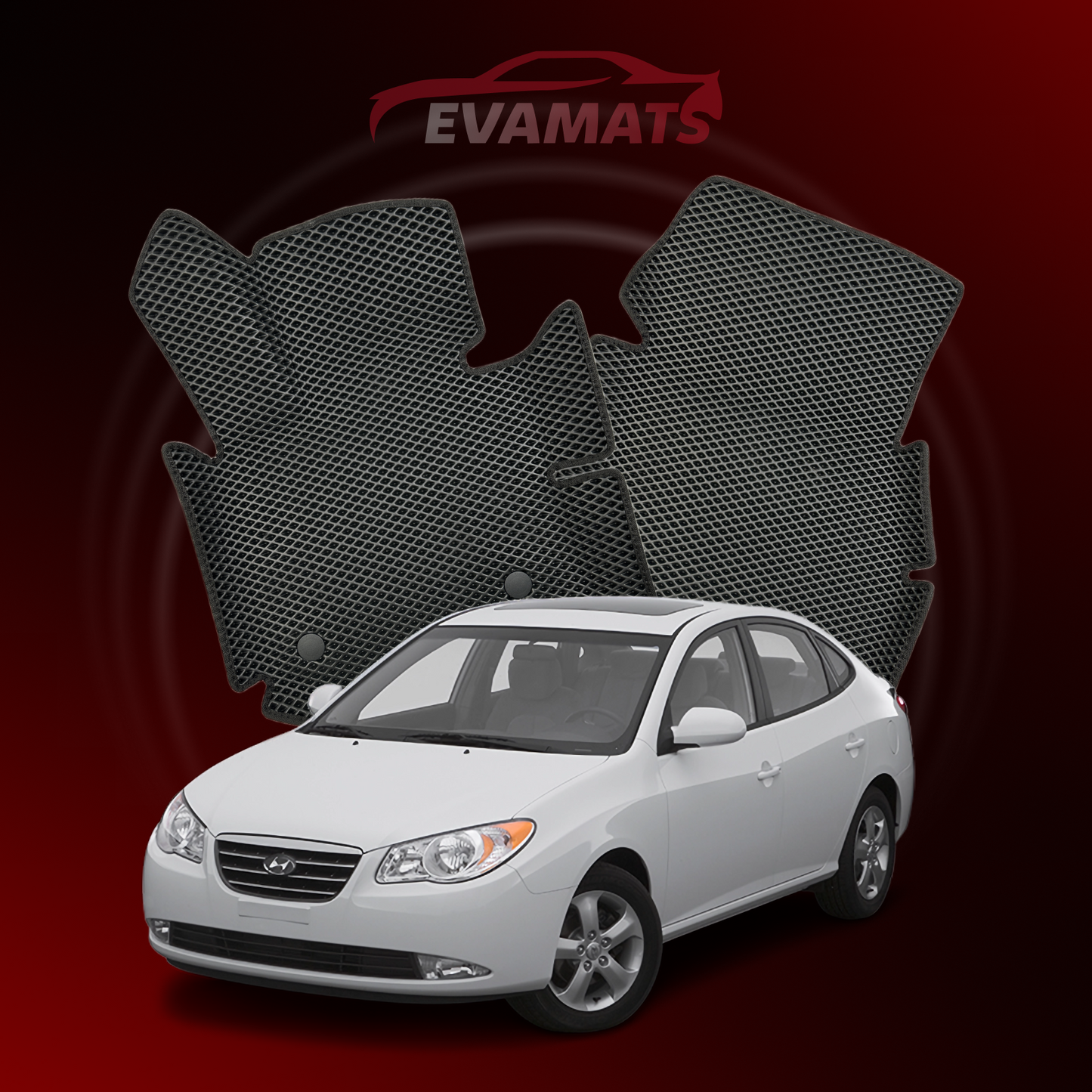 Car mats EVAMATS for Hyundai Elantra(HD) 4 gen 2006-2011 year SEDAN