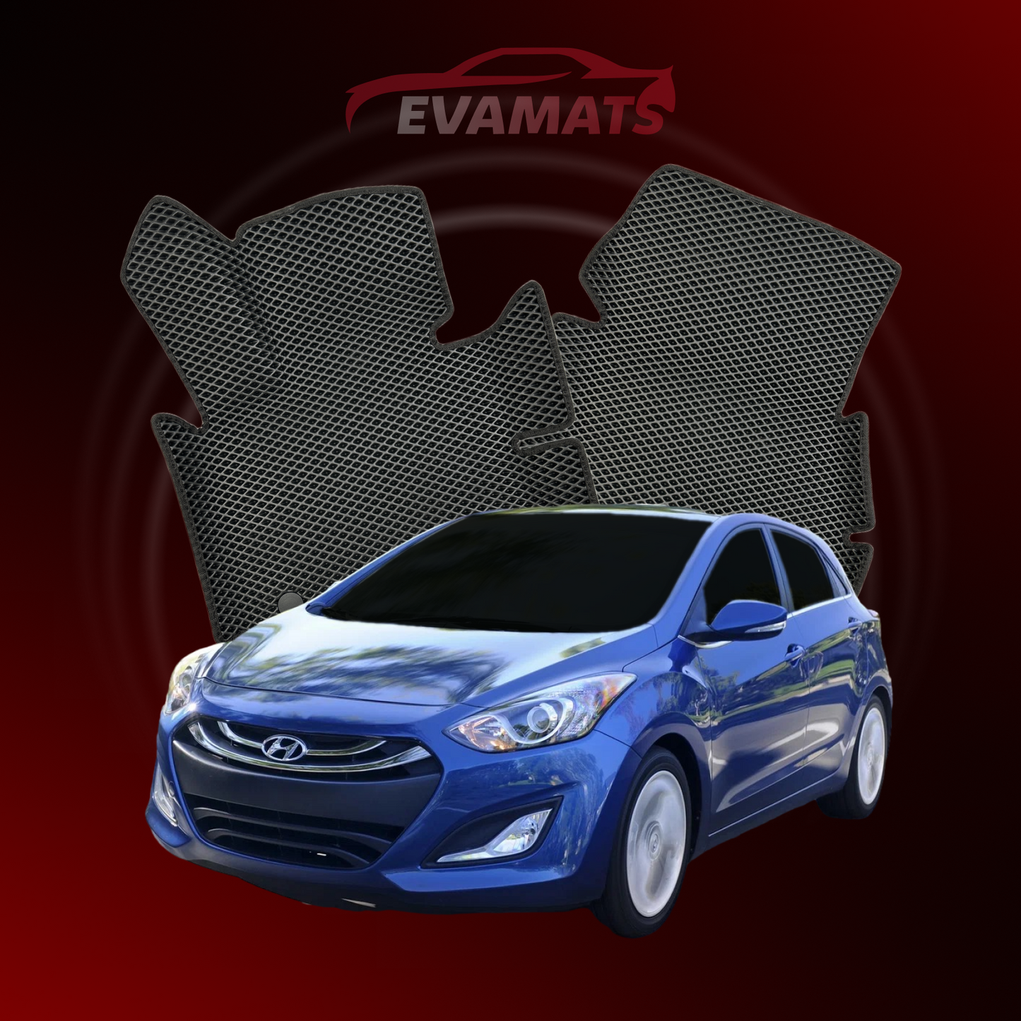 Car mats EVAMATS for Hyundai Elantra(MD) 5 gen 2010-2014 year HATCHBACK 5 door