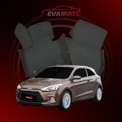 Car mats EVAMATS for Hyundai I20(IB) 2 gen 2014-2020 year HATCHBACK 3 door