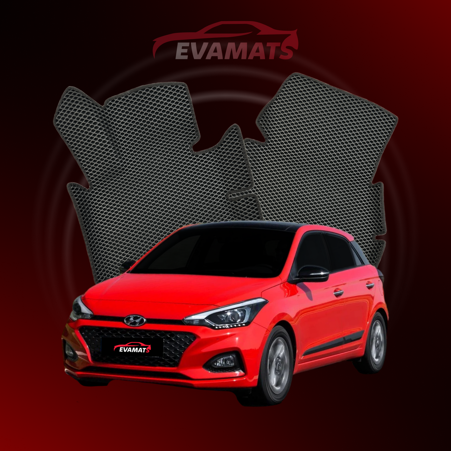 Autokoberce EVAMATS pre Hyundai I20(IB) 2 gen 2014-2020 rok HATCHBACK 5 dv.