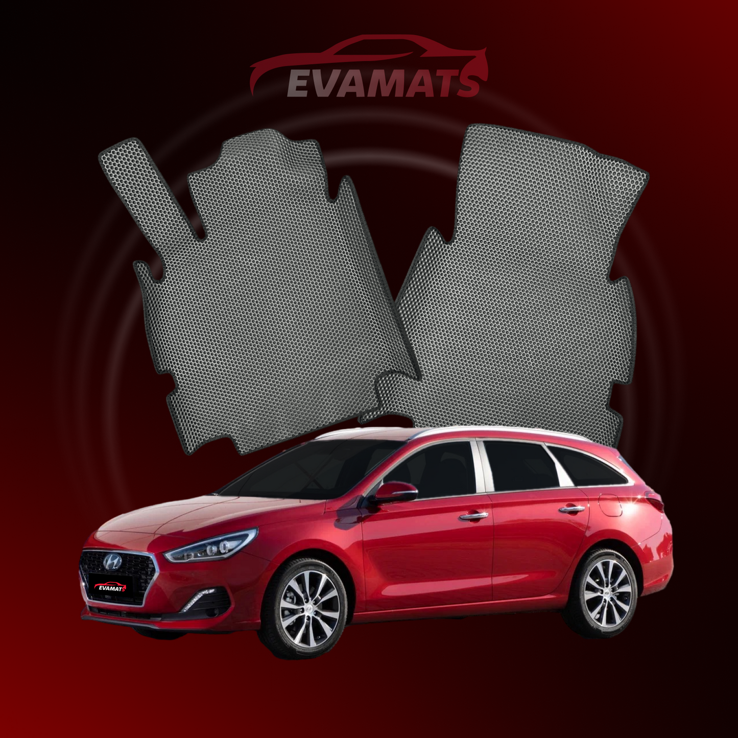 Alfombrillas de coche EVAMATS para Hyundai I30 3ª generación año 2017-2025 STATION WAGON