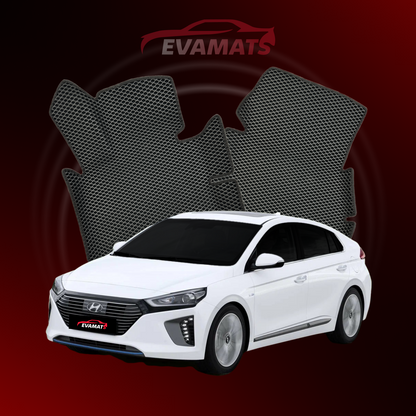 Car mats EVAMATS for Hyundai IONIQ 1 gen 2016-2023 year Hybrid HATCHBACK 5 door