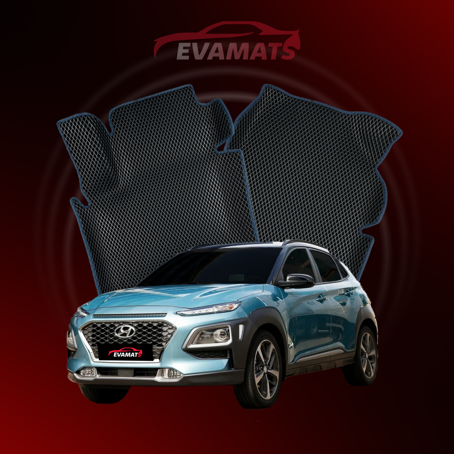 Autokoberce EVAMATS pro SUV Hyundai Kona 1 gen 2017-2023 rok