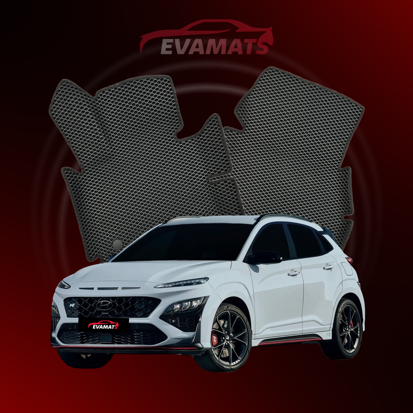 Car mats EVAMATS for Hyundai Kona N 1 gen 2021-2023 year SUV