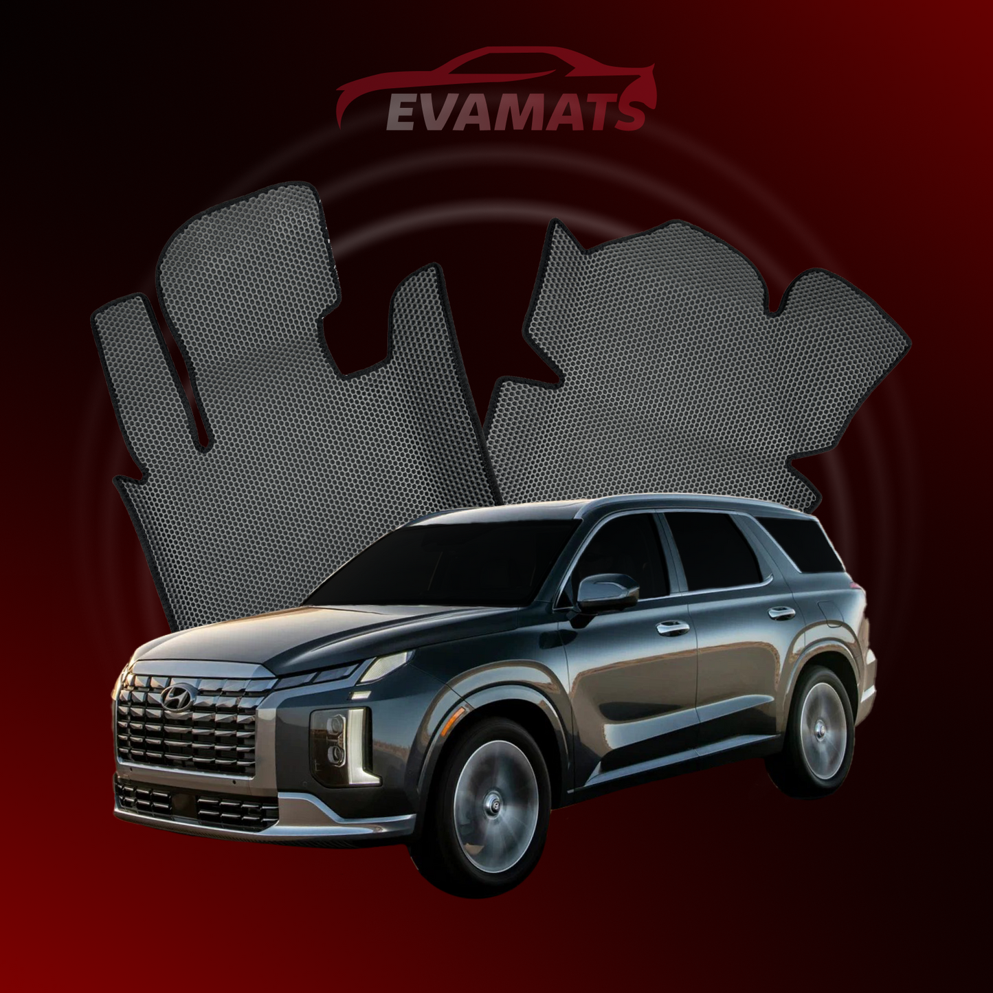 Car mats EVAMATS for Hyundai Palisade 1 gen 2018-2025 year SUV