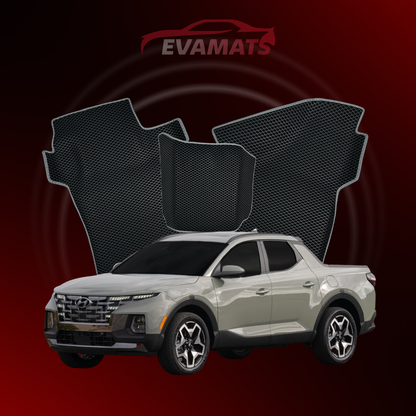 Car mats EVAMATS for Hyundai Santa Cruz 1 gen 2021-2025 year PICK-UP double cabin