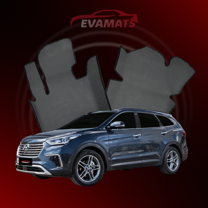 Car mats EVAMATS for Hyundai Santa Fe Grand 3 gen 2012-2018 year SUV