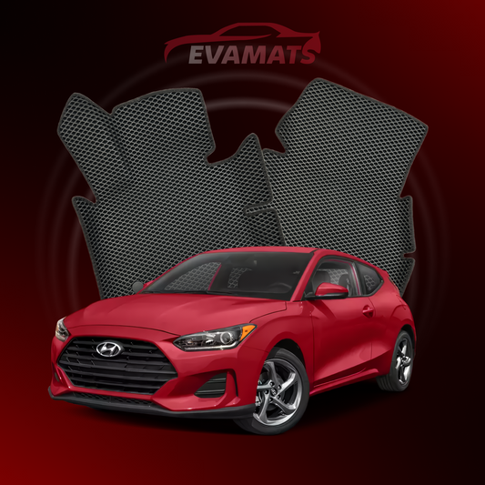 Car mats EVAMATS for Hyundai Veloster 2 gen 2018-2022 year HATCHBACK 4 door