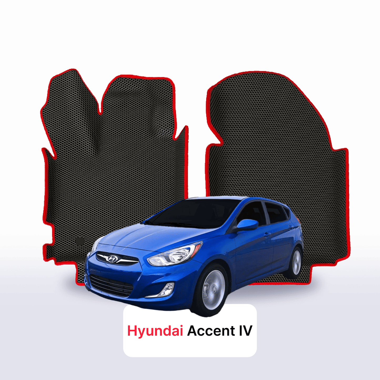 Car mats EVAMATS for Hyundai Accent 4 gen 2010-2019 year HATCHBACK 5 door