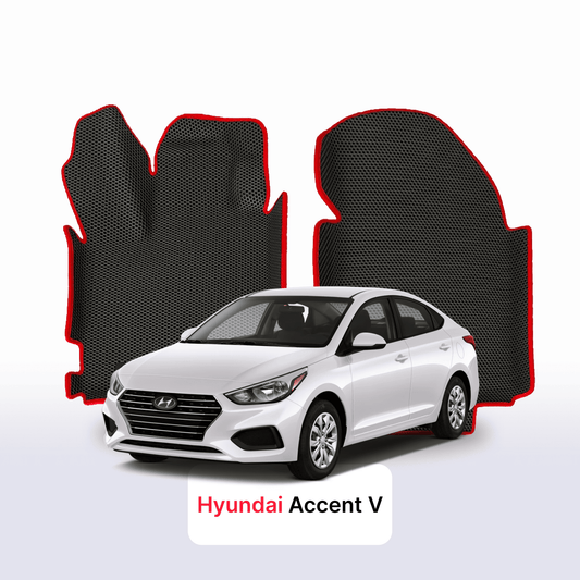 Car mats EVAMATS for Hyundai Accent 5 gen 2017-2023 year SEDAN