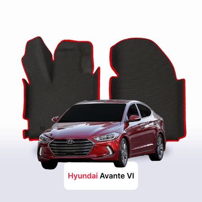 Car mats EVAMATS for Hyundai Avante(AD) 6 gen 2015-2020 year SEDAN