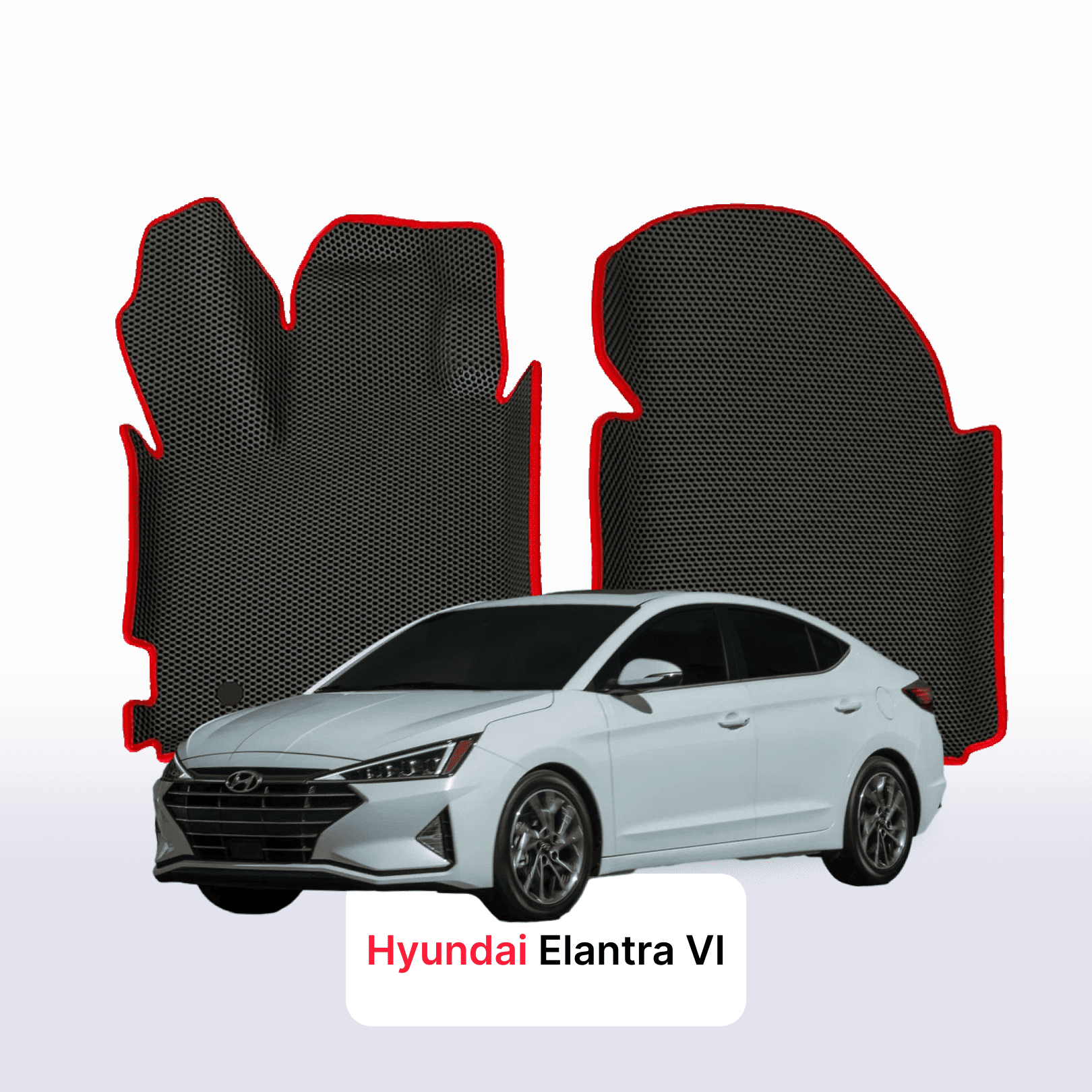 Car mats EVAMATS for Hyundai Elantra(AD) 6 gen 2015-2020 year SEDAN