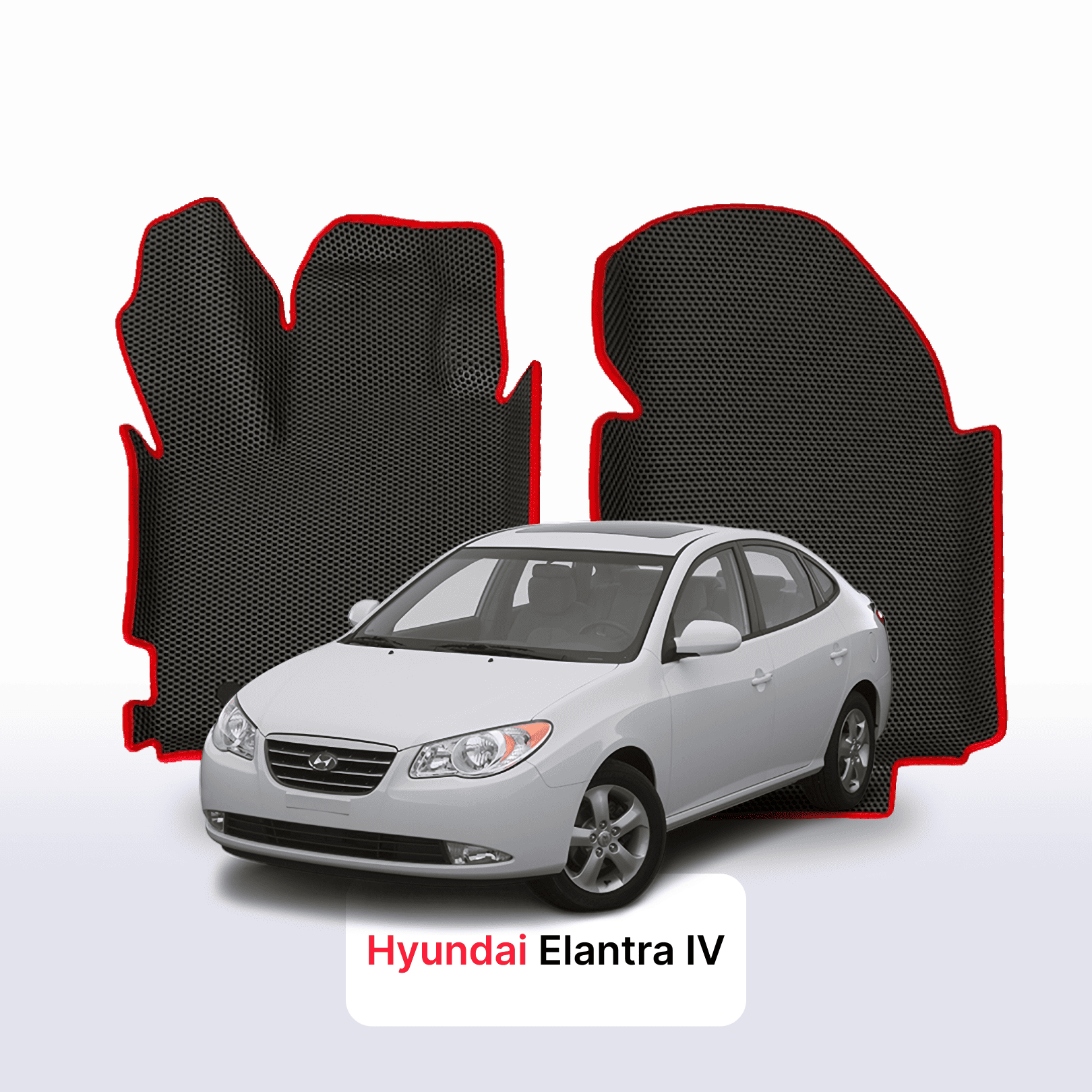 Car mats EVAMATS for Hyundai Elantra(HD) 4 gen 2006-2011 year SEDAN