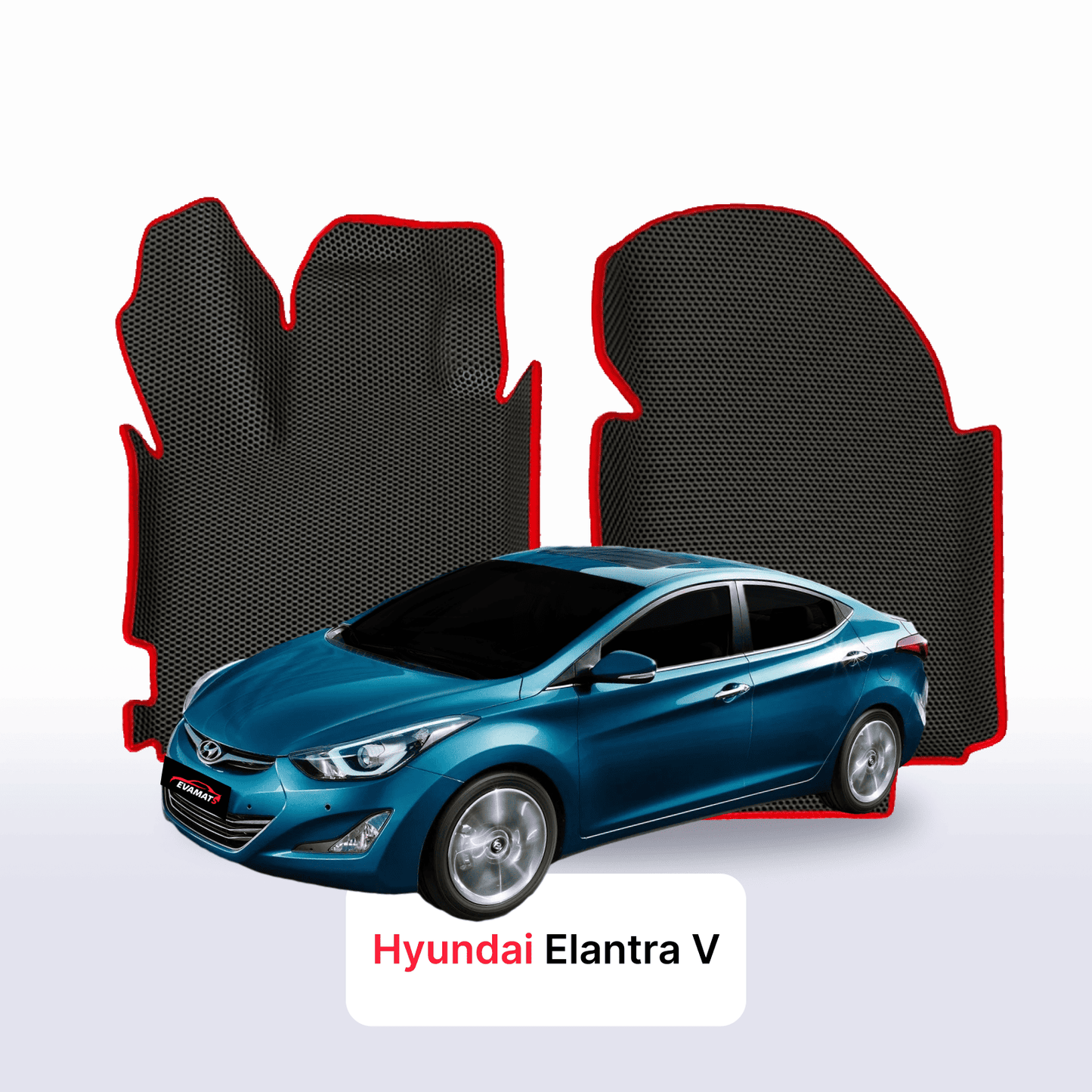 Car mats EVAMATS for Hyundai Elantra(MD) 5 gen 2010-2016 year SEDAN
