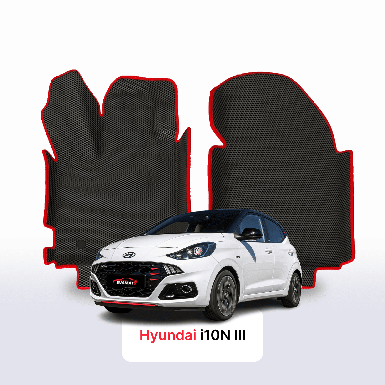 Car mats EVA for Hyundai i10N 3 gen 2019-2026 year HATCHBACK 5 door