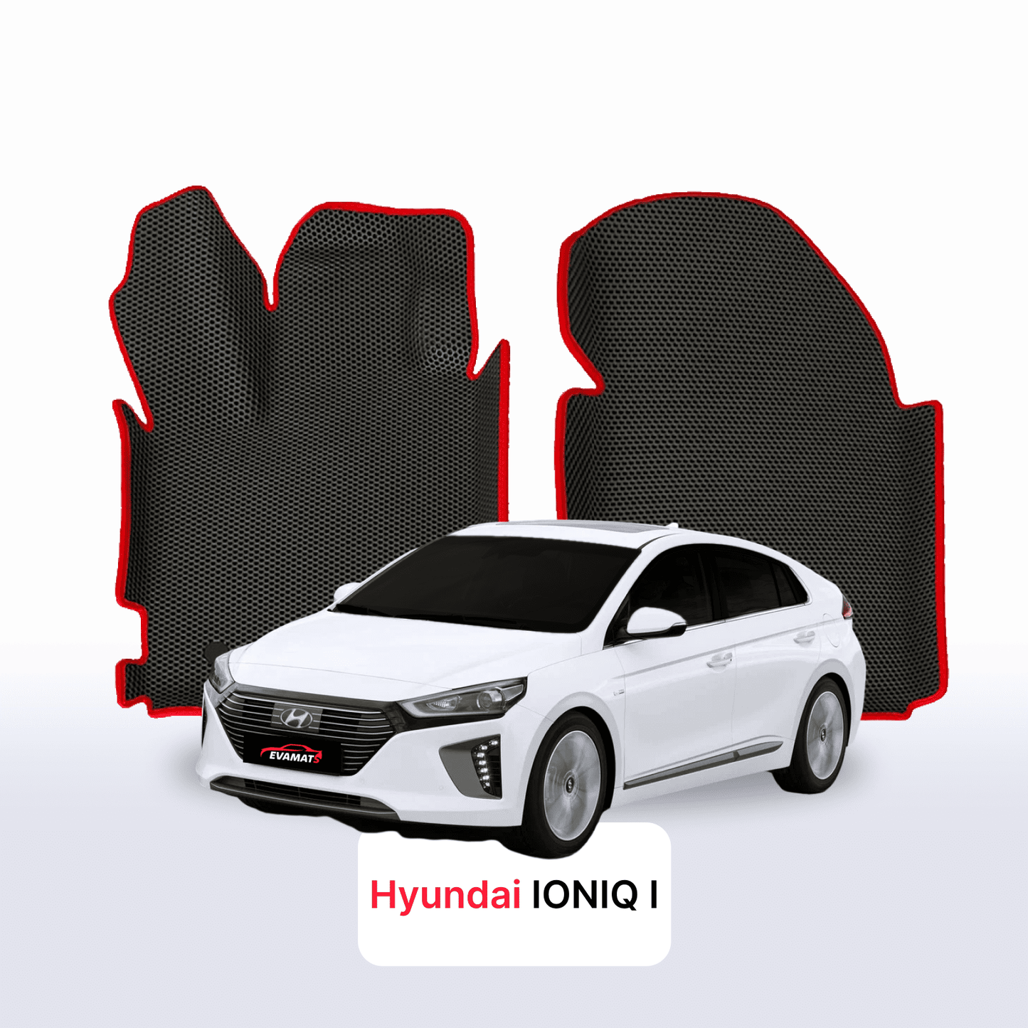 Car mats EVAMATS for Hyundai IONIQ 1 gen 2016-2023 year Hybrid HATCHBACK 5 door