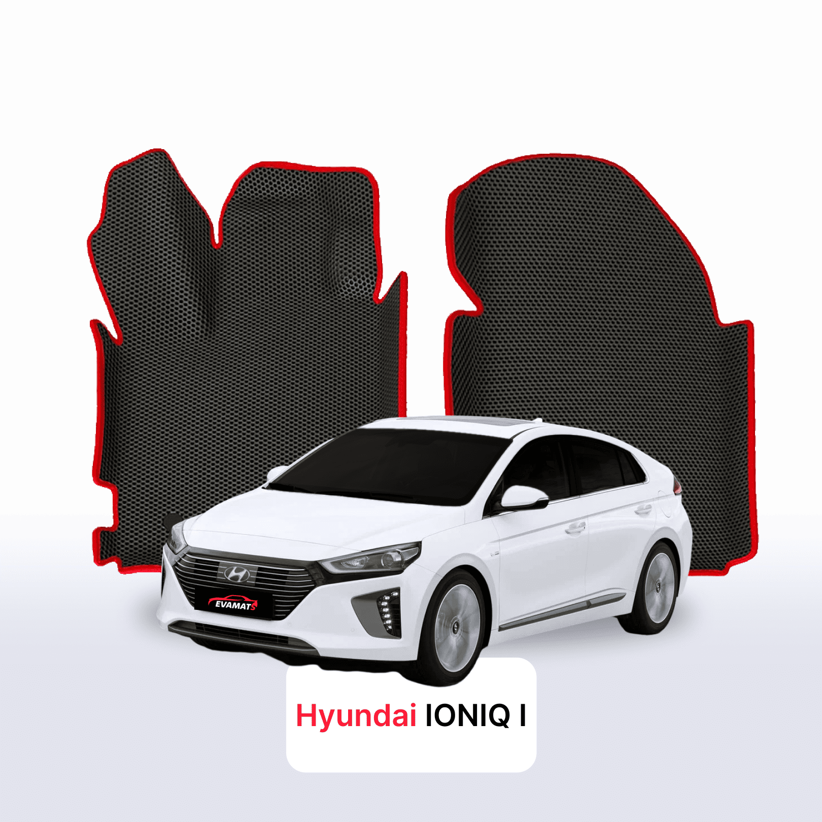 Car mats EVAMATS for Hyundai IONIQ 1 gen 2016-2023 year Hybrid HATCHBACK 5 door