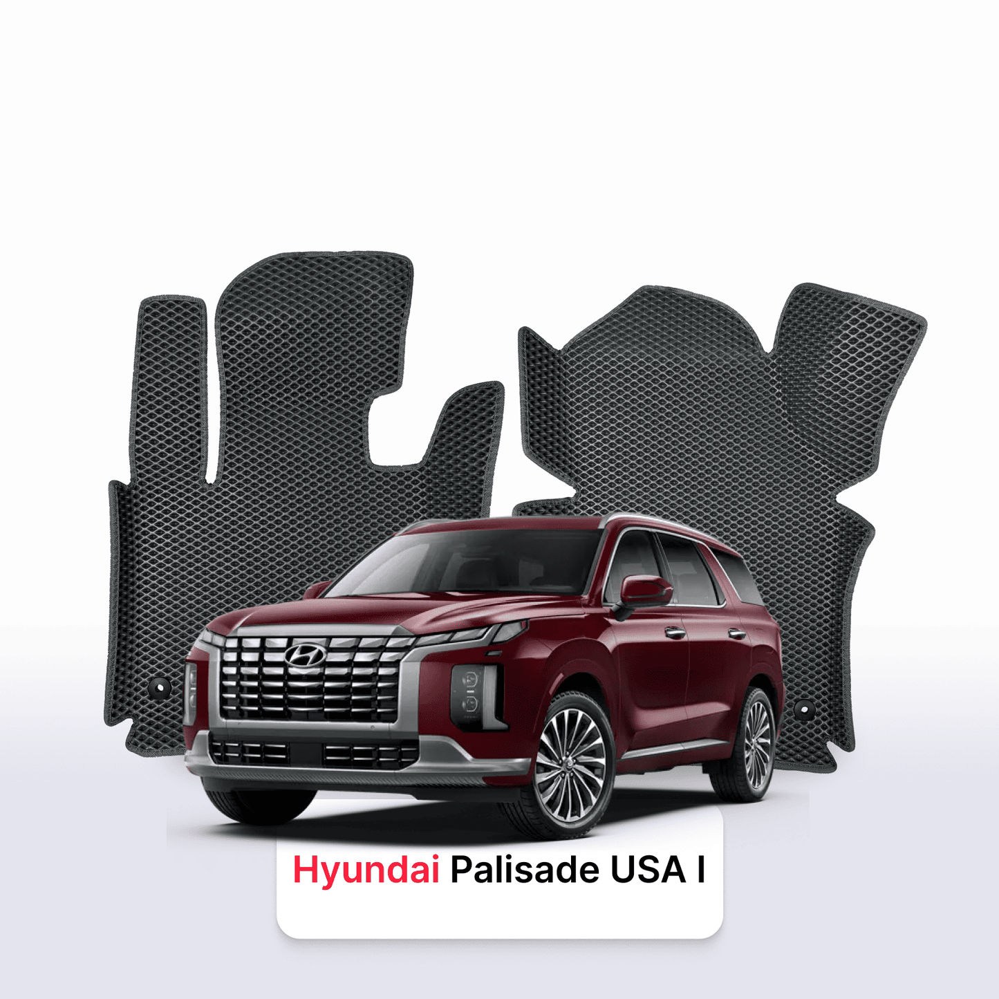 Car mats EVAMATS for Hyundai Palisade USA 1 gen 2018-2025 year SUV