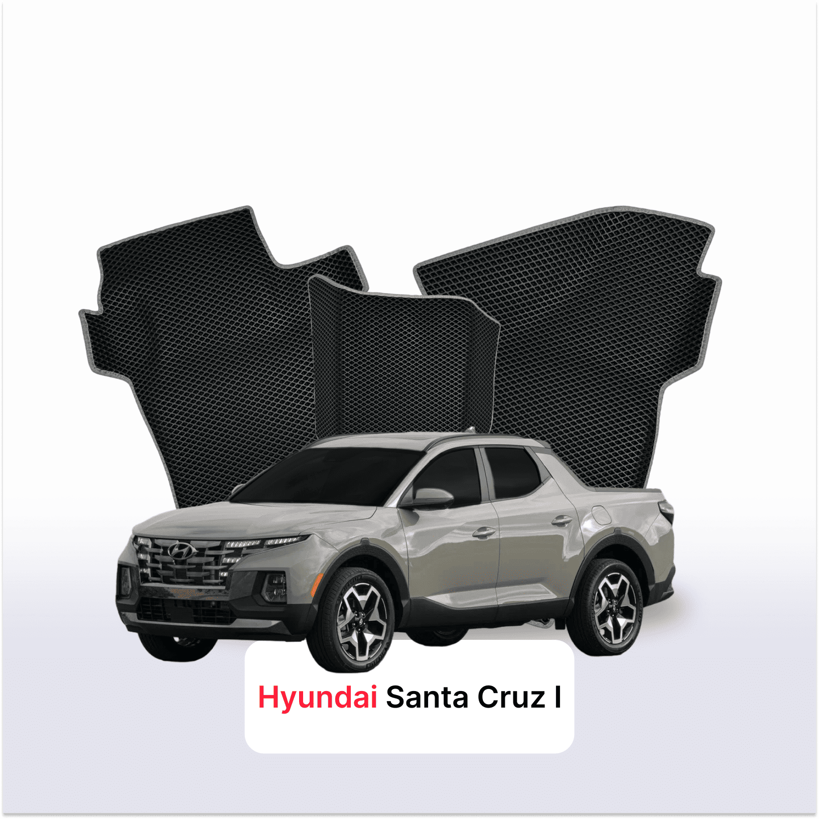 Car mats EVAMATS for Hyundai Santa Cruz 1 gen 2021-2025 year PICK-UP double cabin