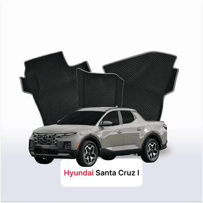 Car mats EVAMATS for Hyundai Santa Cruz 1 gen 2021-2025 year PICK-UP double cabin