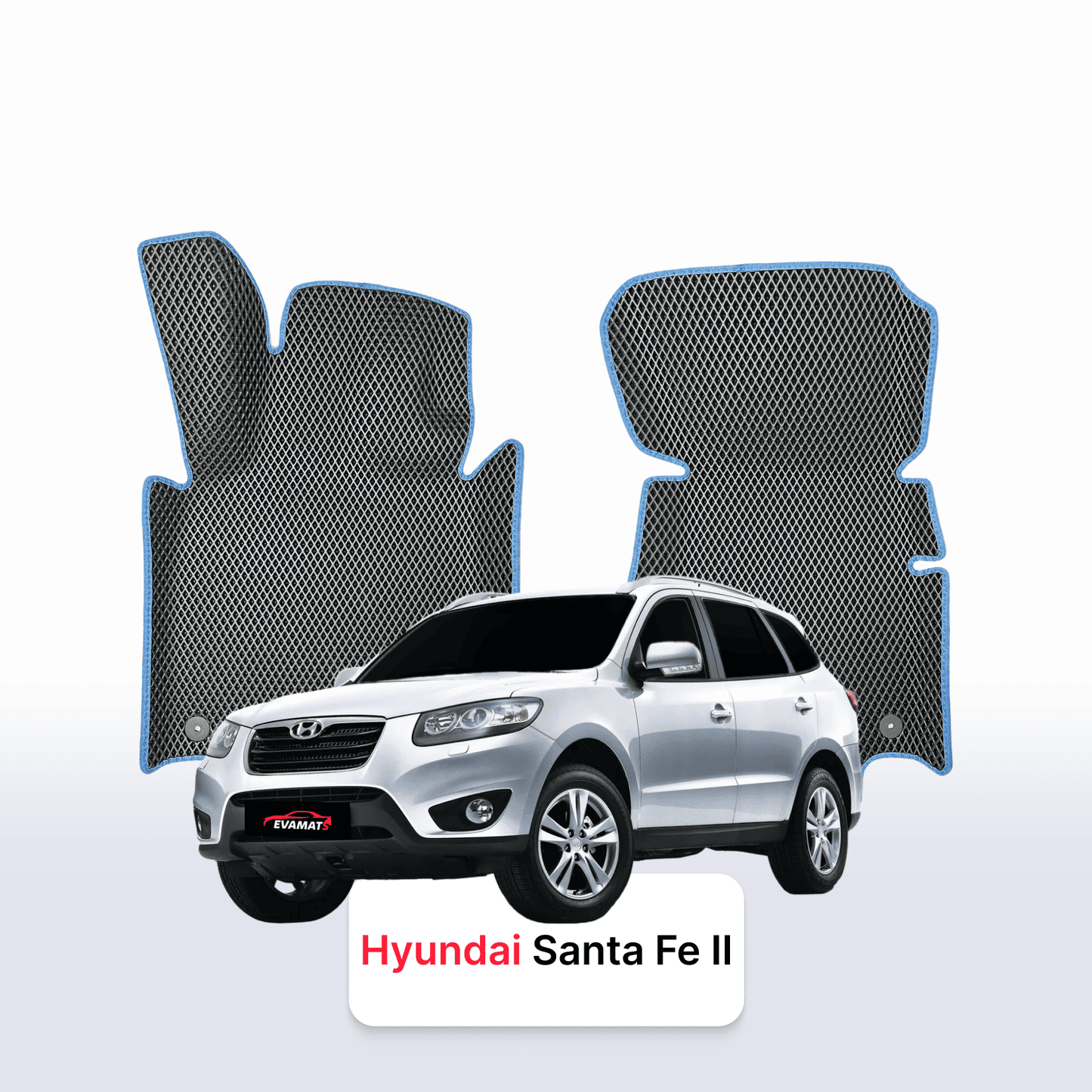 Car mats EVAMATS for Hyundai Santa Fe 2 gen 2005-2012 year SUV