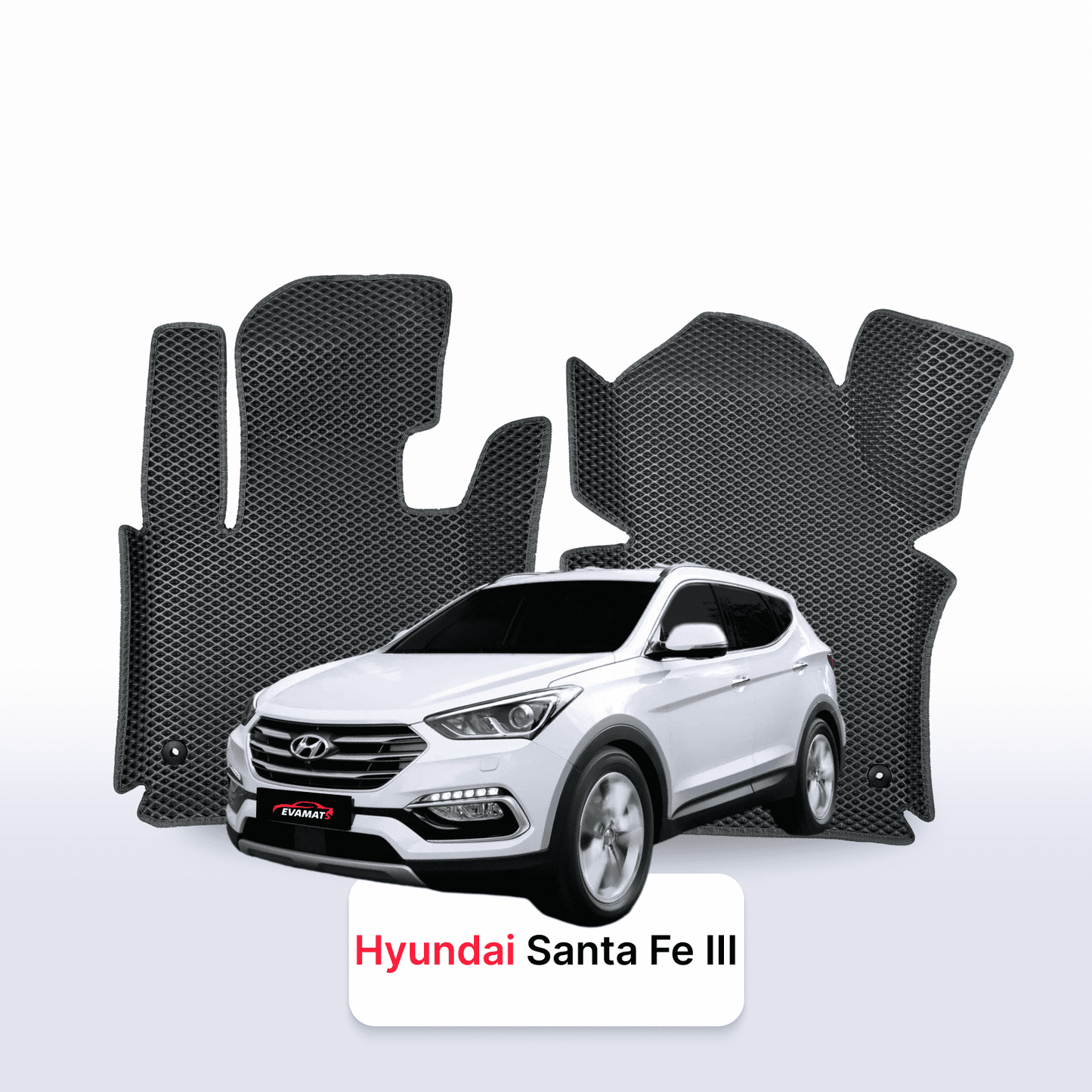 Car mats EVAMATS for Hyundai Santa Fe 3 gen 2012-2018 year SUV