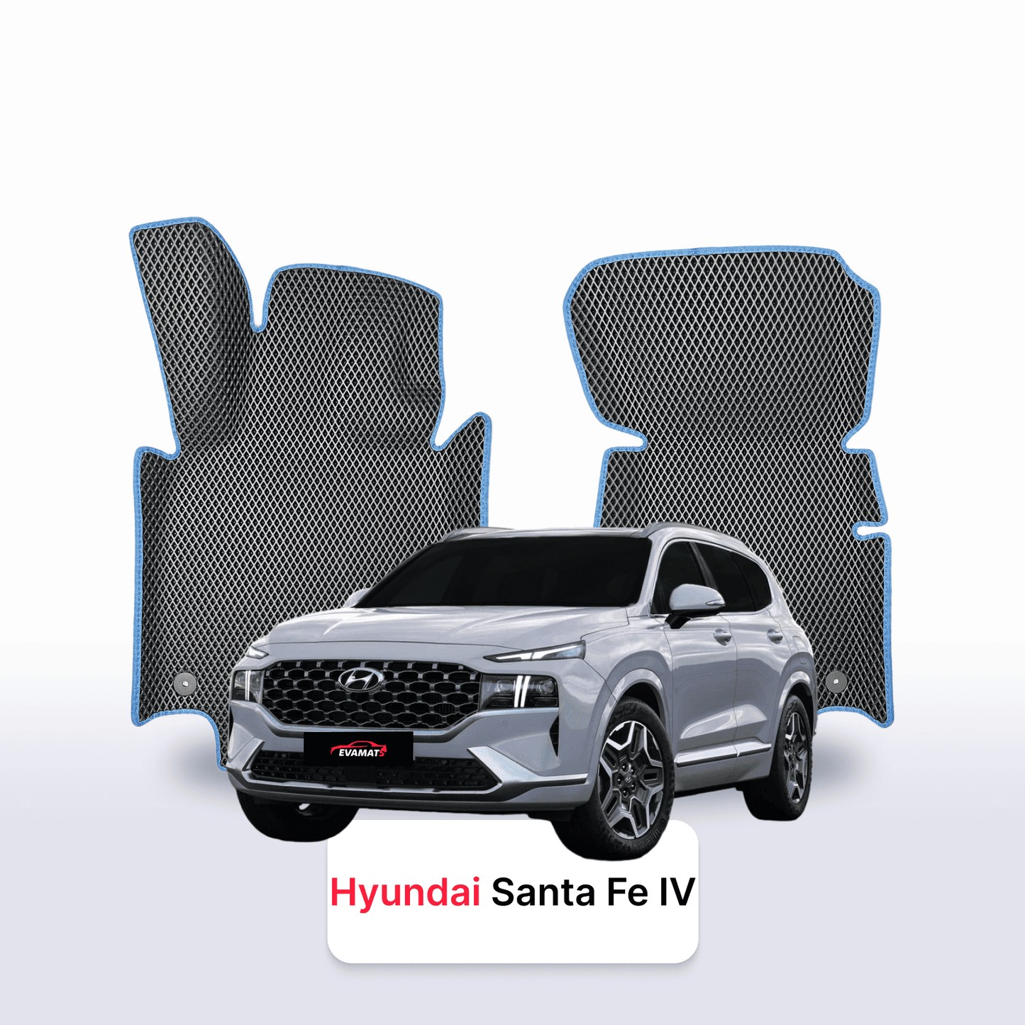 Car mats EVAMATS for Hyundai Santa Fe 4 gen 2018-2024 year SUV