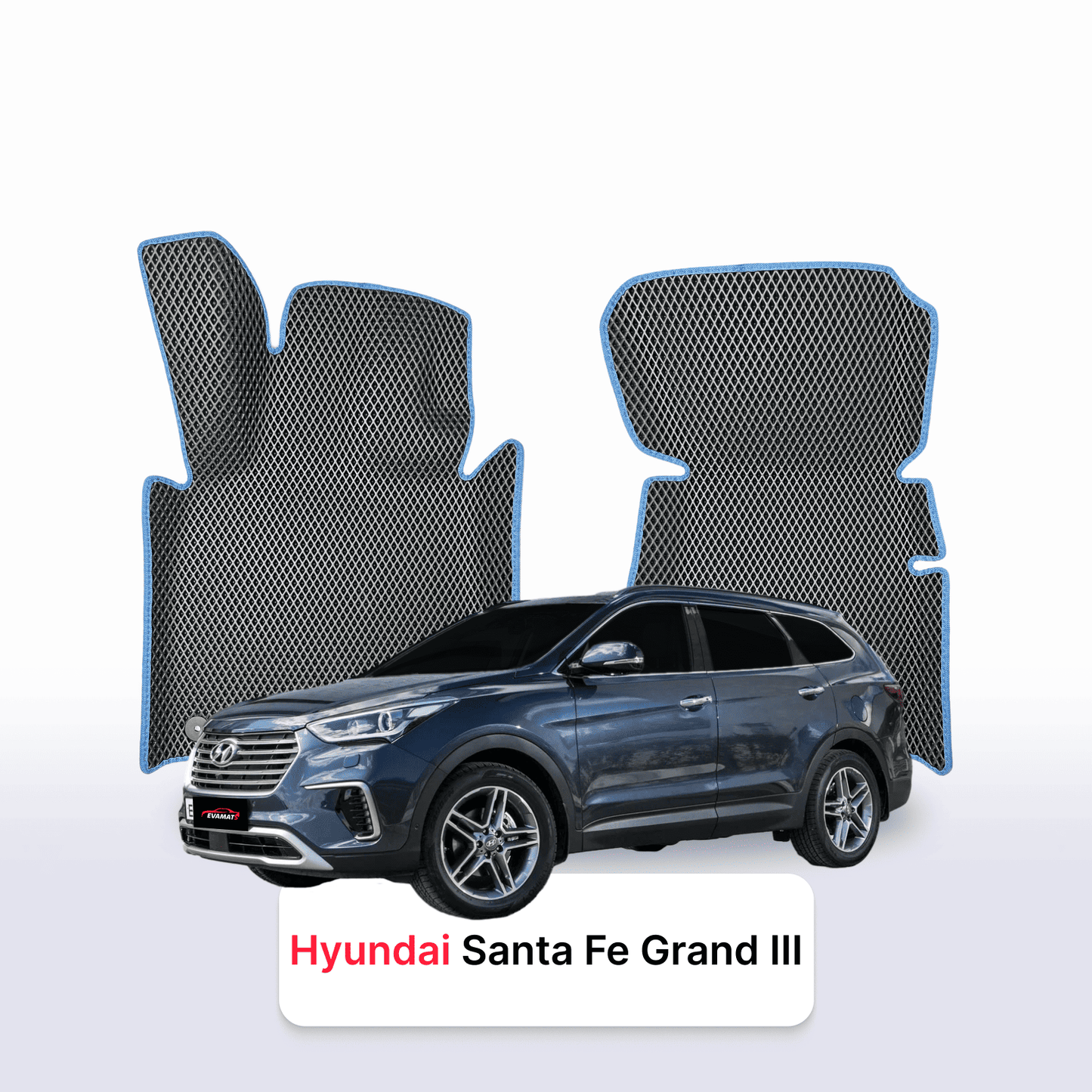 Car mats EVAMATS for Hyundai Santa Fe Grand 3 gen 2012-2018 year SUV