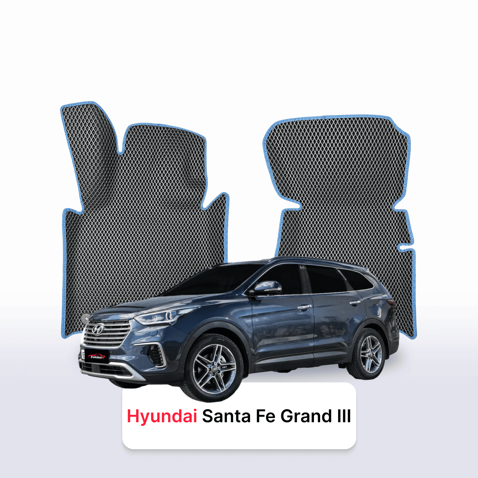 Car mats EVAMATS for Hyundai Santa Fe Grand 3 gen 2012-2018 year SUV