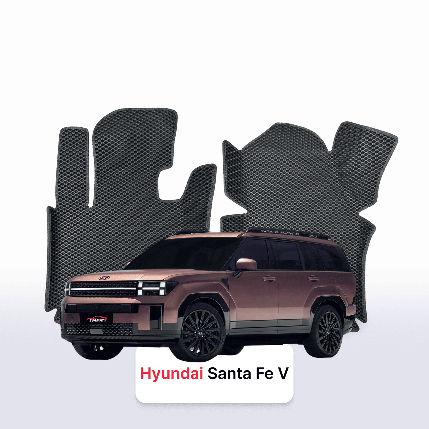 Car mats EVAMATS for Hyundai Santa Fe(MX5) 5 gen 2023-2025 year SUV