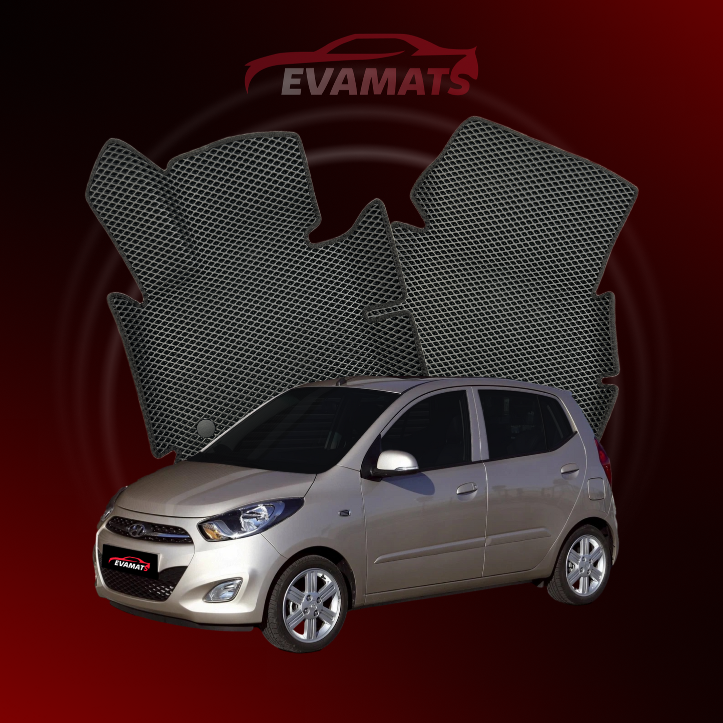 Car mats EVAMATS for Hyundai i10 1 gen 2007-2013 year HATCHBACK 5 door