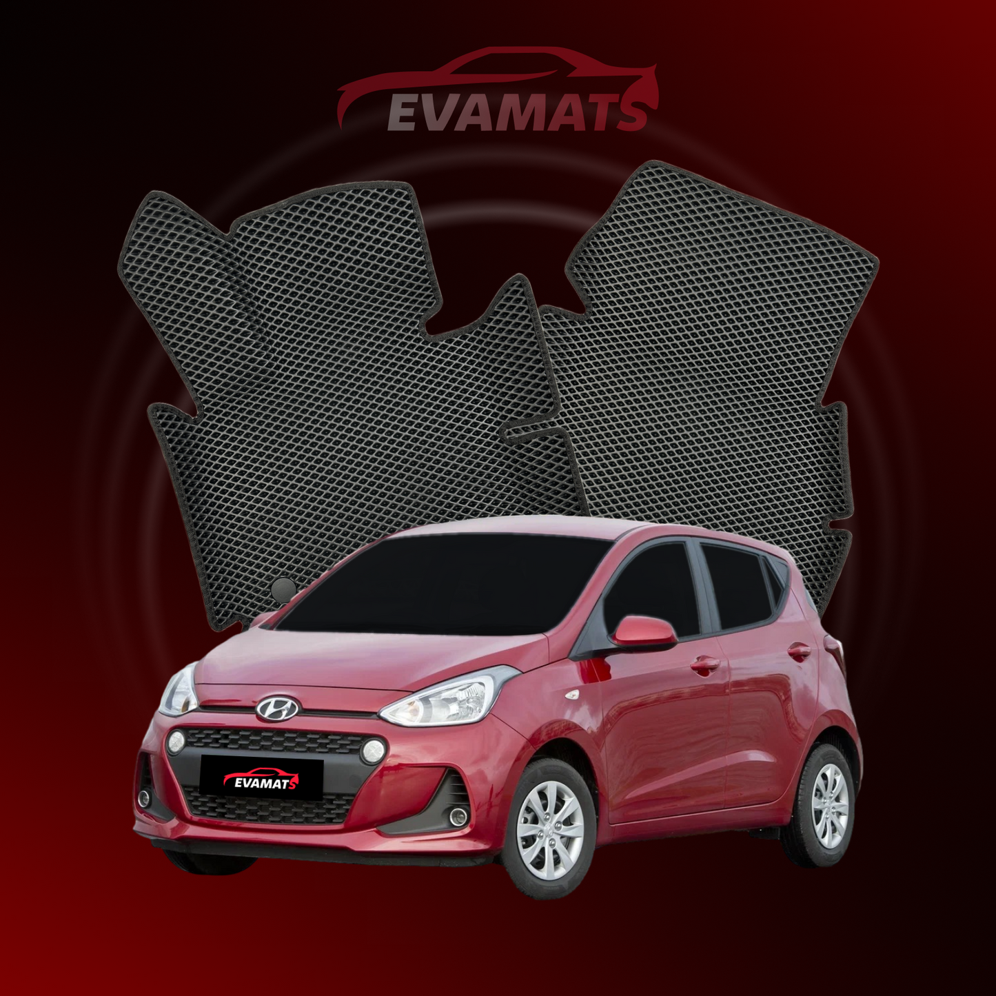 Car mats EVAMATS for Hyundai i10 2 gen 2013-2019 year HATCHBACK 5 door