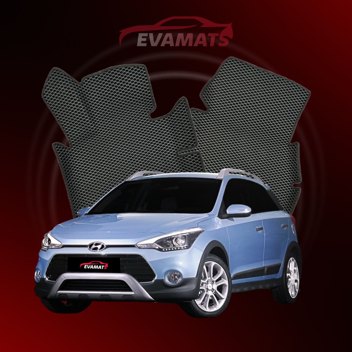 Tappetini per auto EVAMATS per Hyundai I20 Active(IB) 2 generazione 2014-2020 anno HATCHBACK 5 porte