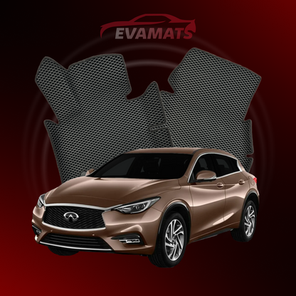 Autokoberce EVAMATS pro Infiniti Q30 1 gen 2015-2019 rok HATCHBACK 5dv.