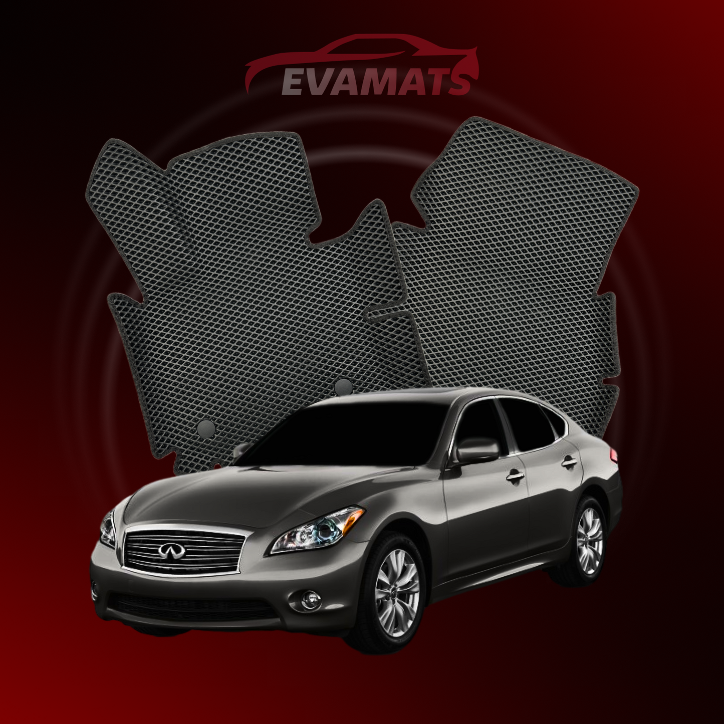 Alfombrillas de coche EVAMATS para Infiniti Q70 1ª generación 2013-2019 LONG SEDAN