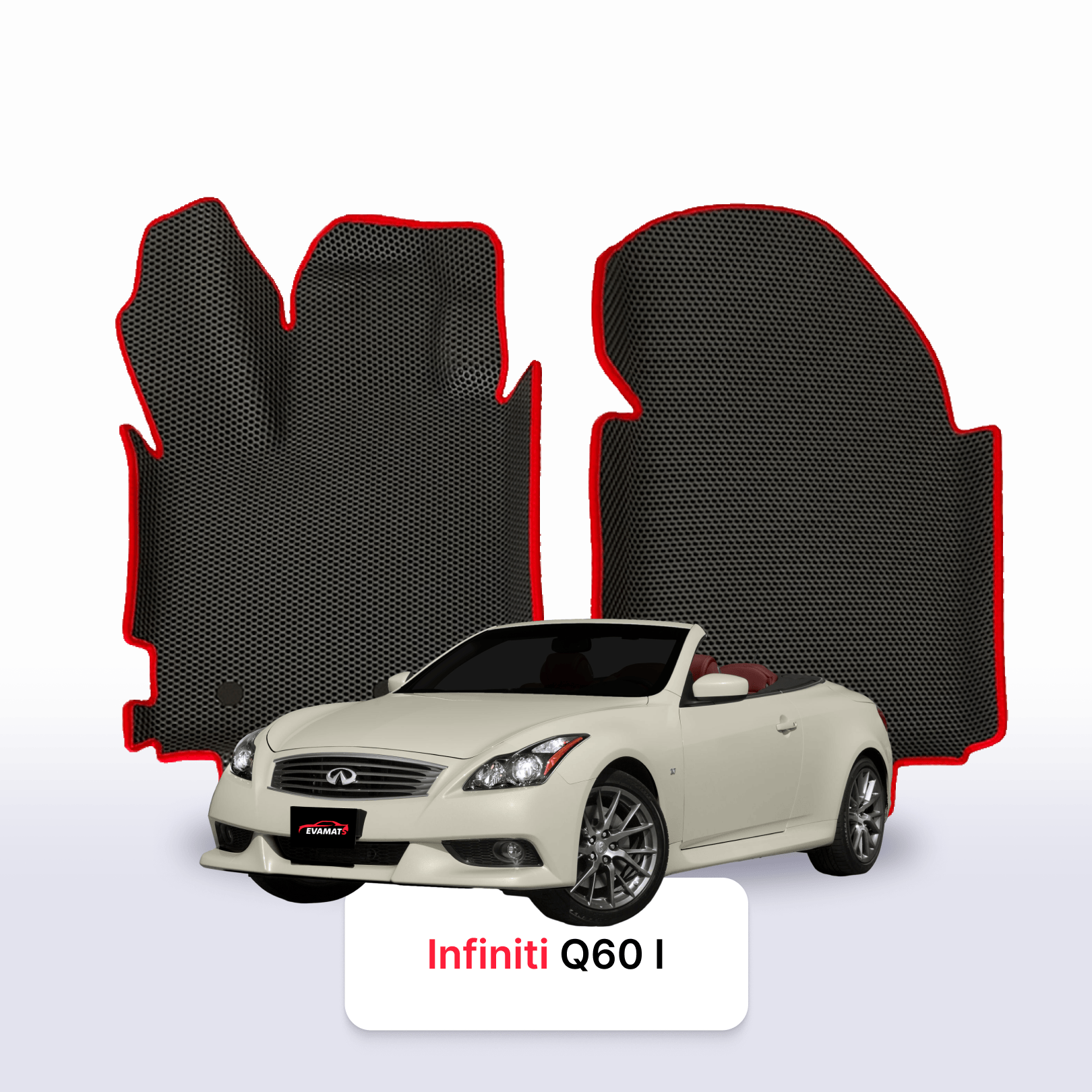 Car mats EVA for Infiniti Q60 1 gen 2013-2016 year CABRIO