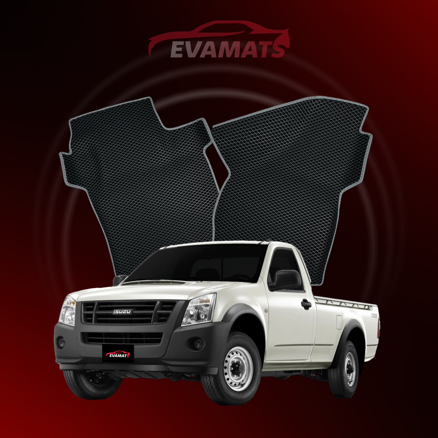 Car mats EVAMATS for Isuzu D-Max 1 gen 2002-2012 year PICK-UP single cabin