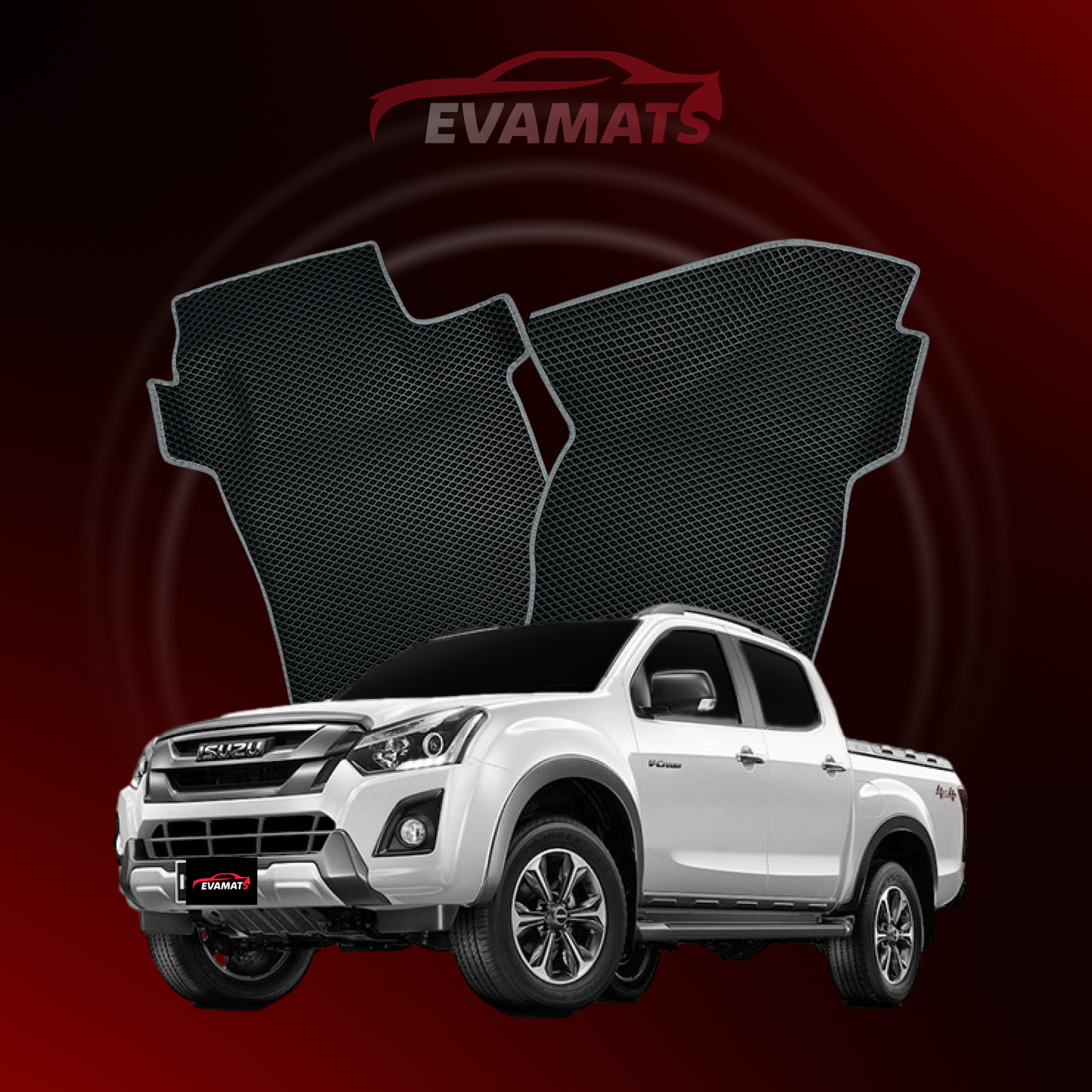 Car mats EVAMATS for Isuzu D-Max 2 gen 2012-2019 rok PICK-UP double cabin