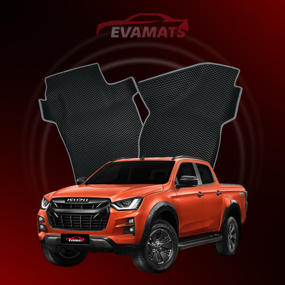 Autokoberce EVAMATS pre Isuzu D-Max 3 gen 2019-2025 rok PICK-UP dvojkajuta