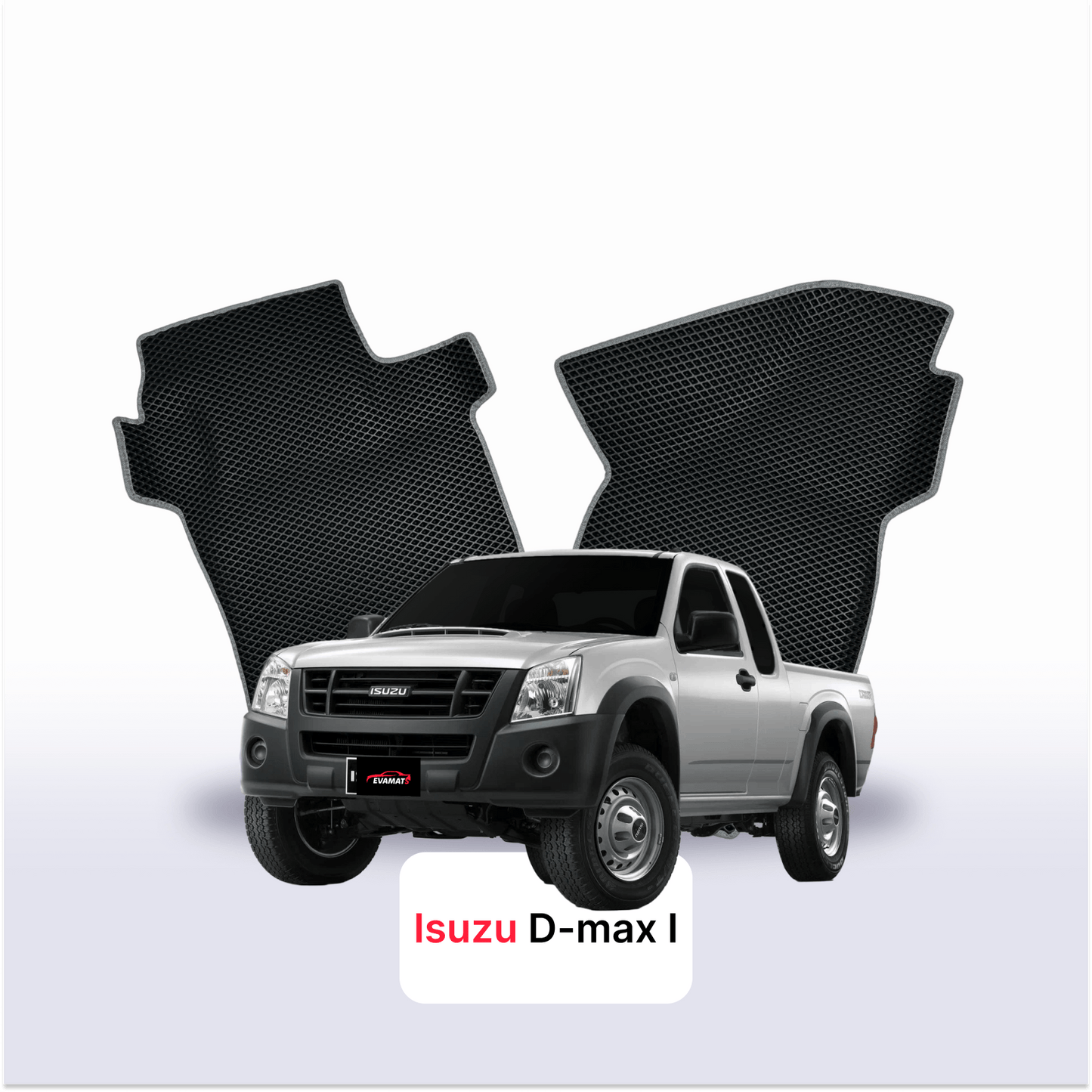 Car mats EVAMATS for Isuzu D-Max 1 gen 2002-2012 year PICK-UP one-and-half cabin