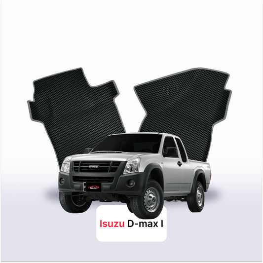 Car mats EVAMATS for Isuzu D-Max 1 gen 2002-2012 year PICK-UP one-and-half cabin