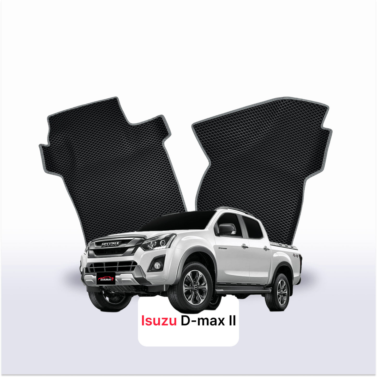 Car mats EVAMATS for Isuzu D-Max 2 gen 2012-2019 year PICK-UP double cabin