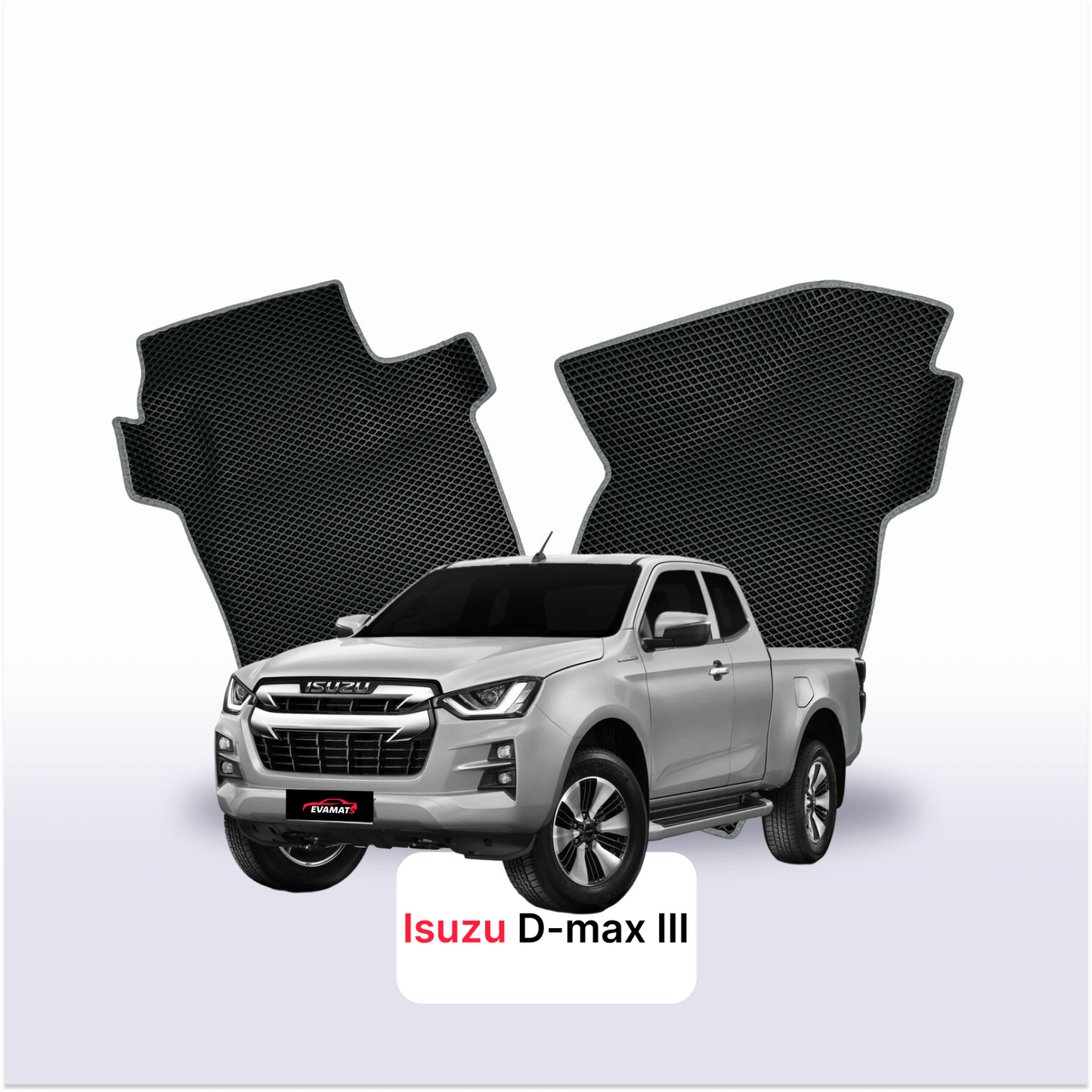 Car mats EVAMATS for Isuzu D-Max 3 gen 2019-2025 year PICK-UP one-and-half cabin