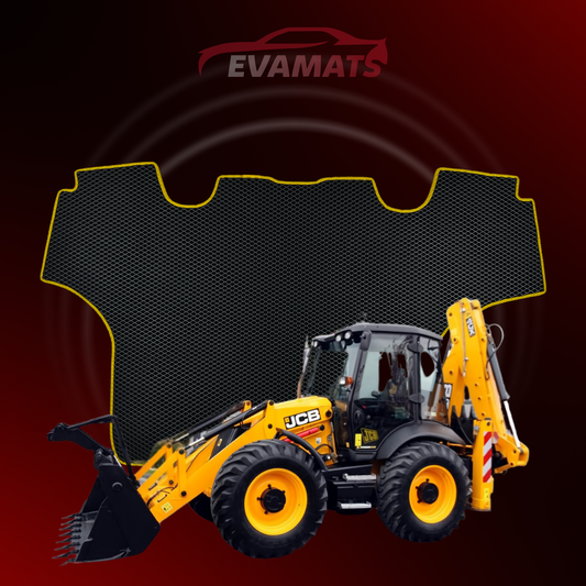 Tapis de voiture EVAMATS pour JCB 4CX 1 gen 2008-2024 année DIGGER