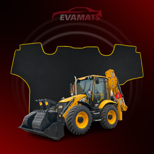 Tapis de voiture EVAMATS pour JCB 4CX PRO 1 gen 2008-2024 année DIGGER