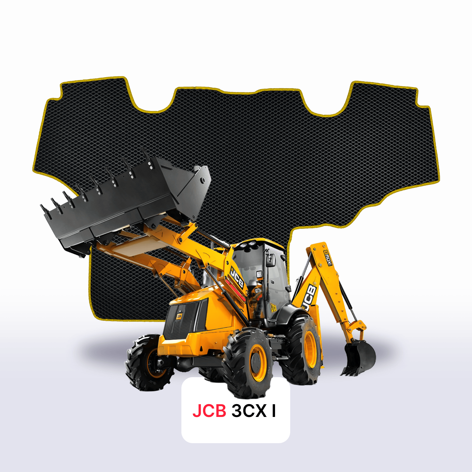 Car mats EVAMATS for JCB 3CX 1 gen 2008-2024 year DIGGER