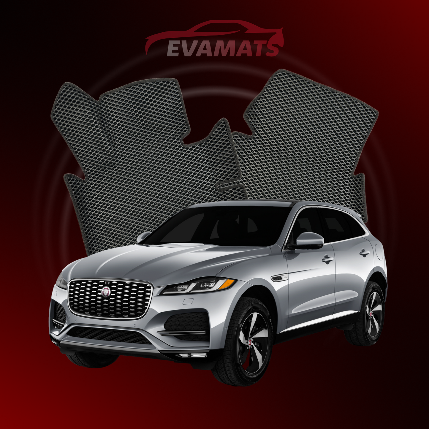 Car mats EVAMATS for Jaguar F-Pace 1 gen 2016-2025 year SUV